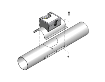 Hutchinson - 8" Hutchinson Half Band with Inspection Port