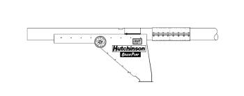 Hutchinson - Hutchinson 90° Discharge with 42" Gate and Control Wheel for 12" Commercial Loop System