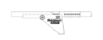 Hutchinson - Hutchinson 90° Discharge with 60" Gate and Control Wheel for 12" Commercial Loop System