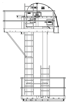 MFS/York - MFS/York 1,500 BPH Bucket Elevator with 9" x 5" Buckets on 9" Spacing