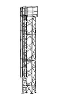 30' Ladder & Cage