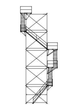 Brownie Systems - Brownie Support Tower Stairway