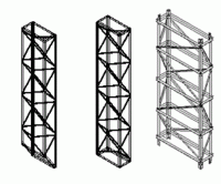 Smaller Guyed Catwalk Support Towers