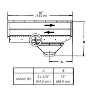 Hutchinson - Hutchinson Intermediate Outlet w/ Rack & Pinion Control for Model 85 - Image 2
