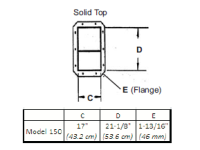 Hutchinson - 7'6" Hutchinson Trunking w/ Solid Top Cover for Model 150 - Image 2